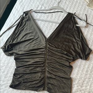 Express Dark Green Camisole Top